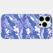Blaue Monochromatische Humpbackwale Case-Mate iPhone Hülle (Rückseite (Horizontal))