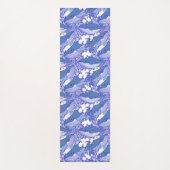 Blaue Monochromatische Humpbackwale Yogamatte (Vorderseite)