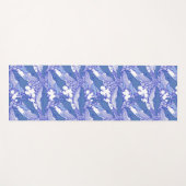 Blaue Monochromatische Humpbackwale Yogamatte (Vorderseite (Horizontal))