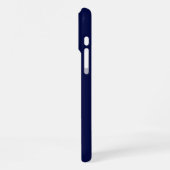 Blaue Monogramm-Initialen iPhone Hülle (Linke Seite)