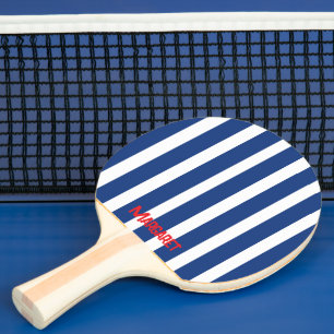 Blaue Monogramm-Name-Tischtennisschläger Tischtennis Schläger