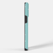 Blaue Monogramm-Tasche iPhone Hülle (Rechte Seite)