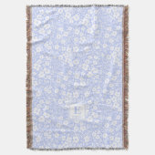 blaue monogrammierte Decke (Vorderseite Vertikal)