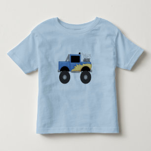 Blaue Monster-LKW-T-Shirts und Geschenke Kleinkind T-shirt