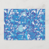 Blaue Monster Postkarte (Vorderseite)