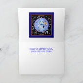 BLAUE MOON 3. Geburtstag Karte (Innenseite)