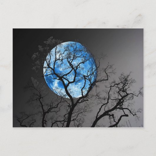 BLAUE MOON POSTKARTE (Vorderseite)
