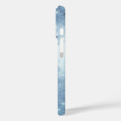 Blaue Moonlit Magische Wälder Winterlandschaft Case-Mate iPhone Hülle (Rückseite / Links)