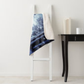 Blaue Moonlit Magische Wälder Winterlandschaft Sherpadecke (Beispiel)