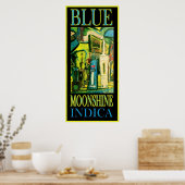 BLAUE MOONSHINE INDICA POSTER (Küche)