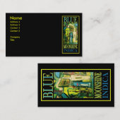 BLAUE MOONSHINE INDICA VISITENKARTE (Vorne/Hinten)