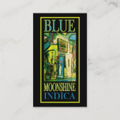 BLAUE MOONSHINE INDICA VISITENKARTE (Rückseite)