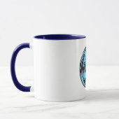 Blaue Mops-Tasse Tasse (Links)