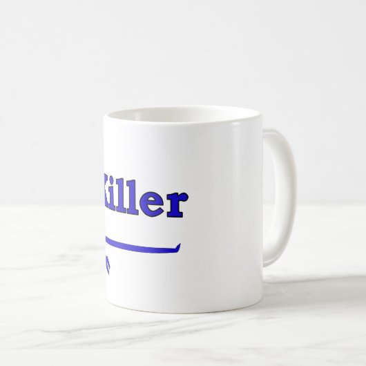 Blaue Mörderbrechstange Kaffeetasse (VorderseiteRechts)