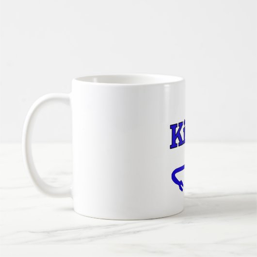 Blaue Mörderbrechstange Kaffeetasse (Links)