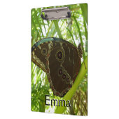 Blaue Morpho Butterfly Naturfotografie Klemmbrett (Links)