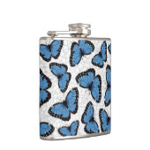Blaue Morpho-Schmetterlinge Flachmann (Rechts)