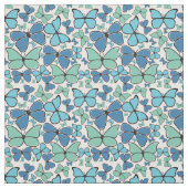 Blaue Morpho-Schmetterlinge Gemustert Stoff (Muster)