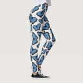 Blaue Morpho-Schmetterlinge Leggings (Rechts)
