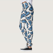 Blaue Morpho-Schmetterlinge Leggings (Links)