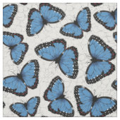 Blaue Morpho-Schmetterlinge Stoff (Muster)