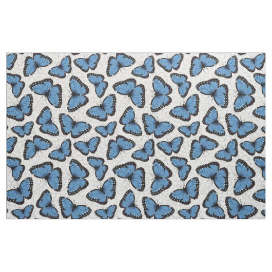 Blaue Morpho-Schmetterlinge Stoff (Fat Quarter (45,7 x 55,9 cm))