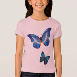 Blaue Morpho Schmetterlinge T-Shirt
