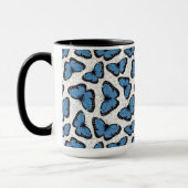 Blaue Morpho-Schmetterlinge Tasse (Links)