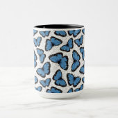 Blaue Morpho-Schmetterlinge Tasse (Zentrum)