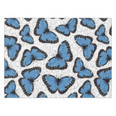 Blaue Morpho-Schmetterlinge Tischdecke (Vorderseite (Horizontal))