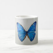 Blaue Morpho Schmetterlings-Tasse 14 Unze Kaffeetasse (Mittel)
