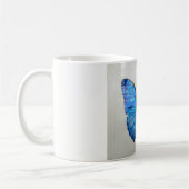 Blaue Morpho Schmetterlings-Tasse 14 Unze Kaffeetasse (Links)