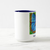 Blaue Morpho Schmetterlings-Tasse Tasse (Zentrum)
