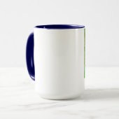 Blaue Morpho Schmetterlings-Tasse Tasse (Vorderseite Links)