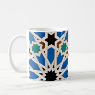 Blaue Morrokanische Mosaikfisch-Tasse Kaffeetasse