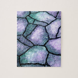 Blaue Mosaik Puzzle