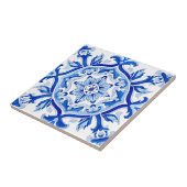 Blaue Mosaike italienische barocke Kunst Fliese (Seite)