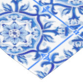 Blaue Mosaike italienische barocke Kunst Tischdecke (Schrägansicht)