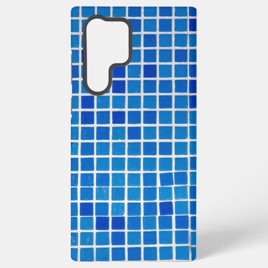 Blaue Mosaikfliese Samsung Galaxy Hülle (Rückseite)