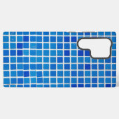 Blaue Mosaikfliese Samsung Galaxy Hülle (Rückseite (Horizontal))