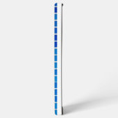 Blaue Mosaikfliese Samsung Galaxy Hülle (Linke Seite)