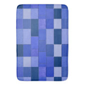 Blaue Mosaikfliesen Badematte (Vorderseite Vertikal)