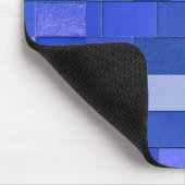 Blaue Mosaikfliesen Mousepad (Ecke)