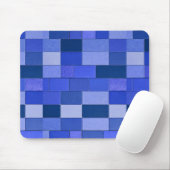 Blaue Mosaikfliesen Mousepad (Mit Mouse)