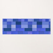 Blaue Mosaikfliesen Yogamatte (Rückseite (Horizontal))