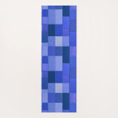 Blaue Mosaikfliesen Yogamatte (Rückseite)