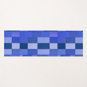 Blaue Mosaikfliesen Yogamatte (Vorderseite (Horizontal))
