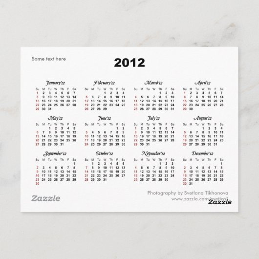 Blaue Moschee 2012 Kalender Postkarte (Rückseite)