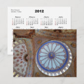 Blaue Moschee 2012 Kalender Postkarte (Vorne/Hinten)