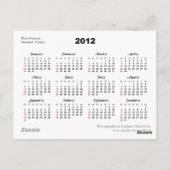 Blaue Moschee 2012 Kalender Postkarte (Rückseite)